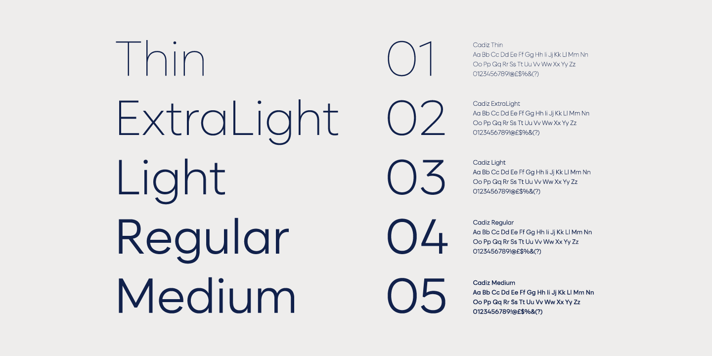 Cadiz SemiBold Italic Font preview